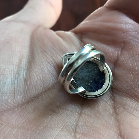 Size 6 lapis and sterling ring - Picture 9 of 11